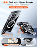 LeYi for S26-Ultra Case with Stand: Samsung Galaxy S 26 Ultra Phone for Magsafe Clear Funda para s26ultra Magnetic Cover Kickstand Slim 26Ultra Women Men Military Grade Galaxys26 Cases, Transparent Visit the LeYi Store