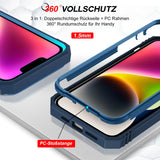 LeYi for iPhone 14 Plus Phone Case: iPhone 14 Plus Case with 2 Tempered Glass Screen Protector, Slide Camera Cover, Ring Stand Holder, Heavy Duty Shockproof para i Phone 14 Plus Cover for Women Girl