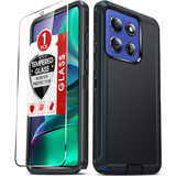 LeYi for Moto-Stylus-5G-2025 Case with Screen Protector X1, Moto Stylus 5G 2025 Case 3 in 1 Rugged Shockproof Android Cover Funda Stylus 5G 2025