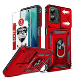 LeYi for Motorola-Moto G 5G 2024 Case: with Slide Camera Cover and Screen Protector, [Military-Grade] Cellphone Case Cover with Magnetic Ring Kickstand for Moto G 5G 2024