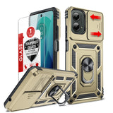 LeYi for Motorola-Moto G 5G 2024 Case: with Slide Camera Cover and Screen Protector, [Military-Grade] Cellphone Case Cover with Magnetic Ring Kickstand for Moto G 5G 2024