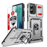 LeYi for Motorola-Moto G 5G 2024 Case: with Slide Camera Cover and Screen Protector, [Military-Grade] Cellphone Case Cover with Magnetic Ring Kickstand for Moto G 5G 2024