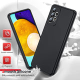 LeYi for Samsung Galaxy A52 Phone Cases, Galaxy A52 5G Cover with Tempered Glass Screen Protectors, Soft Silicone Ultra Slim Shockproof Cover with Anti-Scratch Microfiber Lining A 52 Case