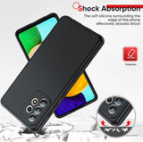 LeYi for Samsung Galaxy A52 Phone Cases, Galaxy A52 5G Cover with Tempered Glass Screen Protectors, Soft Silicone Ultra Slim Shockproof Cover with Anti-Scratch Microfiber Lining A 52 Case