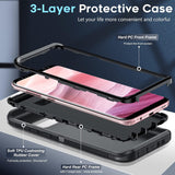 LeYi for Samsung-Galaxy-S8 Case, Samsung Galaxy S8 Case 3 in 1 Rugged Shockproof Android Cover Funda S8
