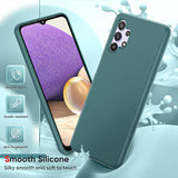 LeYi for Galaxy A32 5G Phone Cases, Samsung A32 Phone Cover with Tempered Glass Screen Protectors, Soft Silicone Ultra Slim Shockproof Cover with Anti-Scratch Microfiber Lining Galaxy A32 Case