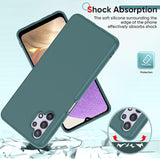 LeYi for Galaxy A32 5G Phone Cases, Samsung A32 Phone Cover with Tempered Glass Screen Protectors, Soft Silicone Ultra Slim Shockproof Cover with Anti-Scratch Microfiber Lining Galaxy A32 Case