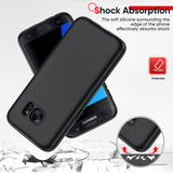 LeYi for Galaxy S7 Cases, Samsung Galaxy S7 Cover with Tempered Glass Screen Protectors, Soft Silicone Ultra Slim Shockproof Cover with Anti-Scratch Microfiber Lining S7 Case