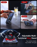 LeYi for Samsung Galaxy-A16 5G Case: with Glass Screen Protector, [Fit Magsafe] 16FT Heavy Duty Shockproof Protection Rugged Android Smart Phone Case with Invisible Ring Stand Samsung 16A 5G