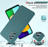 LeYi for Samsung Galaxy A52 Phone Cases, Galaxy A52 5G Cover with Tempered Glass Screen Protectors, Soft Silicone Ultra Slim Shockproof Cover with Anti-Scratch Microfiber Lining A 52 Case