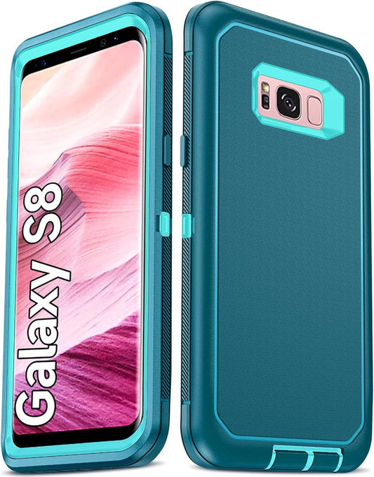 LeYi for Samsung-Galaxy-S8 Case, Samsung Galaxy S8 Case 3 in 1 Rugged Shockproof Android Cover Funda S8
