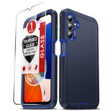 LeYi for Samsung-Galaxy-A14-5G Case with Screen Protector X1, Samsung Galaxy A14 5G Case 3 in 1 Rugged Shockproof Android Cover Funda A14 5G