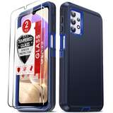 LeYi for SAM-A32-5G Case with Screen Protector X2, SAM A32 5G Case 3 in 1 Rugged Shockproof Android Cover Funda A32 5G