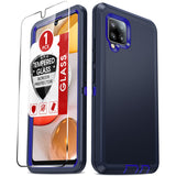LeYi for Samsung-Galaxy-A42-5G Case with Screen Protector X1, SAM A42 5G Case 3 in 1 Rugged Shockproof Android Cover Funda A42 5G