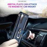 LeYi for Samsung Galaxy S20 FE Phone Case, Samsung S20 FE Phone Case with Glass Screen Protector Replacement, Military-Grade Shockproof Magnetic Ring Stand Cell Android Case Cover