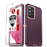 LeYi for Samsung-Galaxy-A53-5G with Screen Protector X1, Samsung Galaxy A53 5G Case 3 in 1 Rugged Shockproof Android Cover Funda SamA53 5G