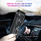 LeYi for iPhone XS Max Phone Case, iPhone XS Max Phone Case with Glass Screen Protector Replacement, Military-Grade Shockproof Magnetic Ring Stand Cell Android Case Cover