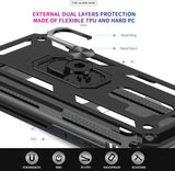LeYi for Samsung Galaxy S9 Plus Phone Case, Samsung S9 Plus Phone Case with Glass Screen Protector Replacement, Military-Grade Shockproof Magnetic Ring Stand Cell Android Case Cover