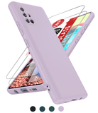 LeYi for Galaxy A71 5G Phone Cases, Samsung A71 Cover with Tempered Glass Screen Protectors, Soft Silicone Ultra Slim Shockproof Cover with Anti-Scratch Microfiber Lining Samsung A 71 Case