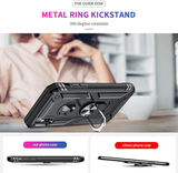 LeYi for iPhone XS Max Phone Case, iPhone XS Max Phone Case with Glass Screen Protector Replacement, Military-Grade Shockproof Magnetic Ring Stand Cell Android Case Cover