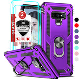LeYi for Samsung Galaxy Note 9 Phone Case, Samsung Note 9 Phone Case with Screen Protector Replacement, Military-Grade Shockproof Magnetic Ring Stand Cell Android Case Cover