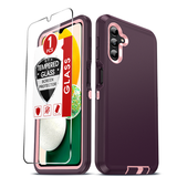 LeYi for Samsung-Galaxy-A13-5G Case with Screen Protector X1, Samsung Galaxy A13 5G Case 3 in 1 Rugged Shockproof Android Cover Funda A13 5G