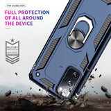 LeYi for Samsung Galaxy S20 FE Phone Case, Samsung S20 FE Phone Case with Glass Screen Protector Replacement, Military-Grade Shockproof Magnetic Ring Stand Cell Android Case Cover