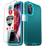 LeYi for Moto-G-5G-2022 Case with Screen Protector X2, Moto G 5G 2022 Case 3 in 1 Rugged Shockproof Android Cover Funda para Moto G2022
