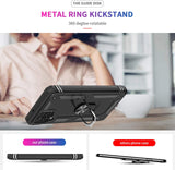 LeYi for Samsung Galaxy A12 Phone Case, Samsung A12 Phone Case with Glass Screen Protector Replacement, Military-Grade Shockproof Magnetic Ring Stand Cell Android Case Cover