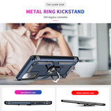 LeYi for Samsung Galaxy S20 FE Phone Case, Samsung S20 FE Phone Case with Glass Screen Protector Replacement, Military-Grade Shockproof Magnetic Ring Stand Cell Android Case Cover