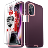 LeYi for Moto-G-5G-2022 Case with Screen Protector X2, Moto G 5G 2022 Case 3 in 1 Rugged Shockproof Android Cover Funda para Moto G2022