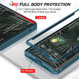 LeYi for Pixel 6 Pro Case, Google Pixel 6 Pro with Slide Camera Cover, 360 Full Body Military-Grade Phone Case with Magnetic Kickstand