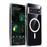 LeYi for Google Pixel-6-Pro Case: Google Pixel 6 Pro Phone Case [Magnet Fit] with [2 Packs] Screen Protector, Raised Camera Guard Slim Matte Translucent Smooth Soft-Touch Funda para Pixel 6 Pro