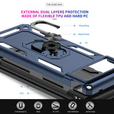 LeYi for Google Pixel 6 Phone Case, Military-Grade Shockproof Magnetic Ring Stand Cell Android Case Cover