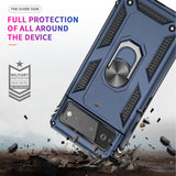 LeYi for Google Pixel 6 Phone Case, Military-Grade Shockproof Magnetic Ring Stand Cell Android Case Cover