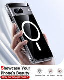 LeYi for Google Pixel-7 Case: Google Pixel 7 Phone Case [Magnet Fit] with [2 Packs] Screen Protector, Raised Camera Guard Slim Matte Translucent Smooth Soft-Touch Funda para Pixel 7