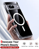 LeYi for Google Pixel-7A Case: Google Pixel 7A Phone Case [Magnet Fit] with [2 Packs] Screen Protector, Raised Camera Guard Slim Matte Translucent Smooth Soft-Touch Funda para Pixel 7A