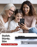 LeYi for Google Pixel-9 Phone Case: Pixel 9 Case with Screen Protector, [Mag-Safe Fit] Matte Translucent Soft-Touch & Full Body Shockproof para Phone Case Pixel 9