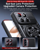 LeYi for Honor-400 Smart 5G Case: with Glass Screen Protector, [Fit Magsafe] 16FT Heavy Duty Shockproof Protection Rugged Android Smart Phone Case with Invisible Ring Stand Honor 400 Smart 5G