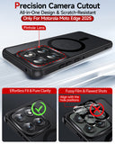 LeYi for Motorola Edge-2025 Case: [Mag-Safe Fit] Magnetic Cover, Raised Camera Guard, Matte Translucent Slim Soft-Touch Textured Protector para Moto Edge 2025 Case