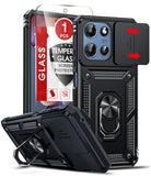 LeYi for Motorola-Moto G 5G 2025/2026/G Play 2026 Case: with Slide Camera Cover and Screen Protector, [Military-Grade] Cellphone Case Cover with Magnetic Ring Kickstand for Moto G 5G 2025/2026/G Play 2026