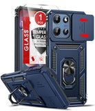 LeYi for Motorola-Moto G 5G 2025/2026/G Play 2026 Case: with Slide Camera Cover and Screen Protector, [Military-Grade] Cellphone Case Cover with Magnetic Ring Kickstand for Moto G 5G 2025/2026/G Play 2026