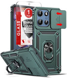 LeYi for Motorola-Moto G 5G 2025/2026/G Play 2026 Case: with Slide Camera Cover and Screen Protector, [Military-Grade] Cellphone Case Cover with Magnetic Ring Kickstand for Moto G 5G 2025/2026/G Play 2026