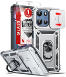 LeYi for Motorola-Moto G 5G 2025/2026/G Play 2026 Case: with Slide Camera Cover and Screen Protector, [Military-Grade] Cellphone Case Cover with Magnetic Ring Kickstand for Moto G 5G 2025/2026/G Play 2026