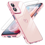 LeYi for Moto G Play-2024 Case: with Tempered Glass Screen Protector [2 Pcs]+ Full Camera Lens Protection