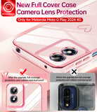 LeYi for Moto G Play-2024 Case: with Tempered Glass Screen Protector [2 Pcs]+ Full Camera Lens Protection