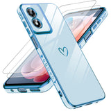 LeYi for Moto G Play-2024 Case: with Tempered Glass Screen Protector [2 Pcs]+ Full Camera Lens Protection