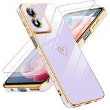 LeYi for Moto G Play-2024 Case: with Tempered Glass Screen Protector [2 Pcs]+ Full Camera Lens Protection