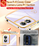 LeYi for Moto G Play-2024 Case: with Tempered Glass Screen Protector [2 Pcs]+ Full Camera Lens Protection