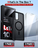 LeYi for Moto G Power 5G 2024-Case: Moto G Power 5G 2024 Case [Compatible with MagSafe] with Fast Magnetic Integrated Structure Funda para Moto G Power 5G 2024